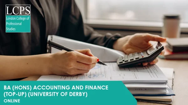 BA (Hons) Accounting and Finance (Top-Up) (Online) (University of Derby)