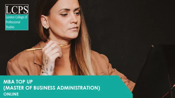 MBA Top up (Master of Business Administration)