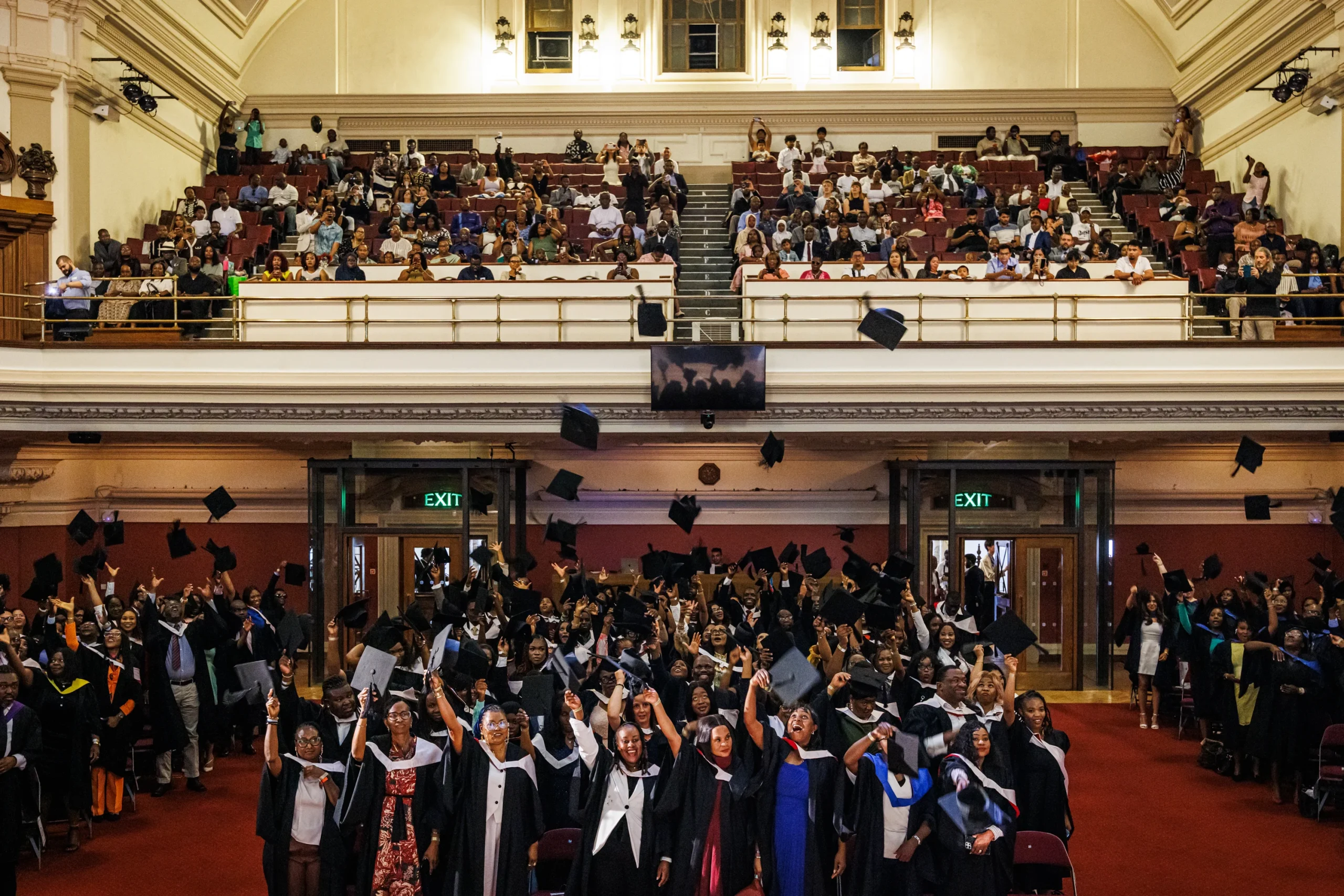 The full LCPS graduating class celebrating together